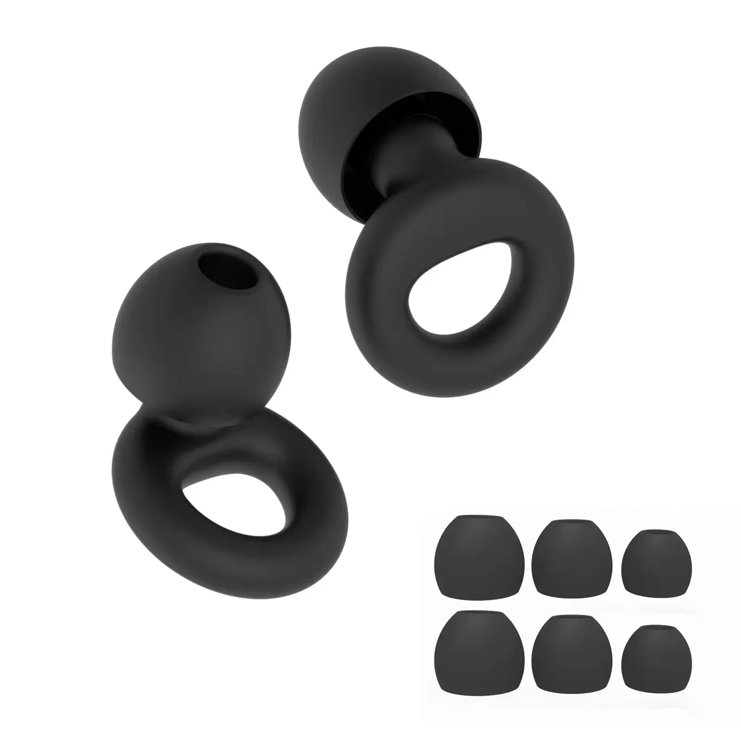 HUAK  03 Silicone Earplugs • Swimming & Sleep • Noise Reduction • Soundproof Hearing Protection • Reusable Loop Earplugs