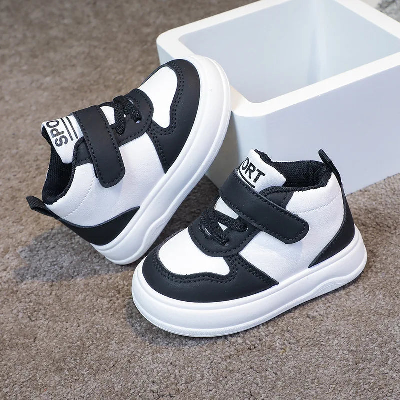 Fashion Kids Sneakers – Spring & Autumn High-Top Breathable Casual Shoes for Boys & Girls | Non-Slip Outdoor & Basketball Shoes