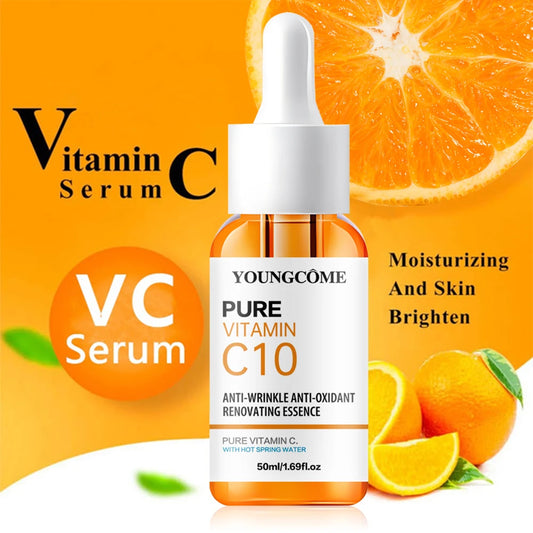 Vitamin C Facial Essence – Brightening Serum with Hyaluronic Acid for Moisturizing, Fine Line Repair & Dull Skin Care