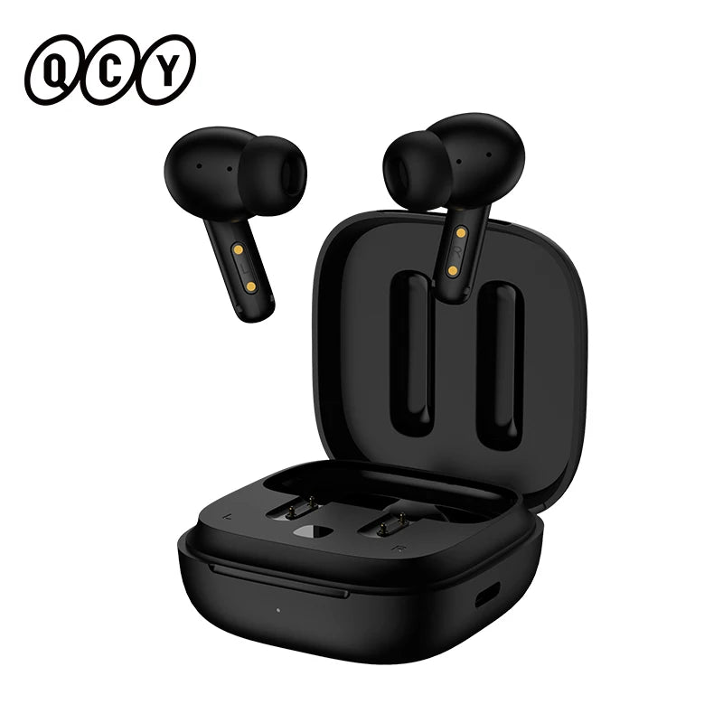 QCY T13 ANC Bluetooth 5.3 Earphones | Active Noise Cancellation -28dB, Low Latency & Fast Charging Wireless Earbuds