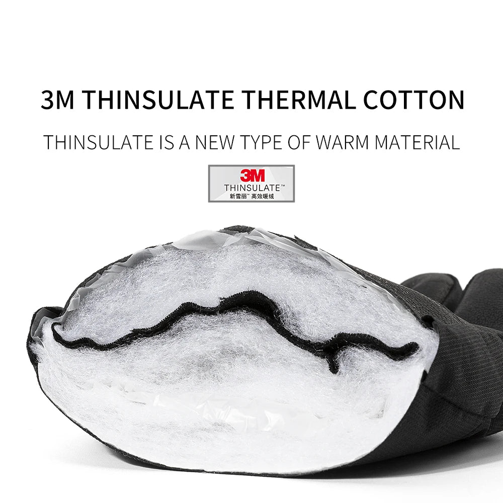 Copozz Adult Winter Ski Gloves – Waterproof 3M Thinsulate Thermal Gloves for Snowboarding, Motorcycle & Cycling, Men & Women