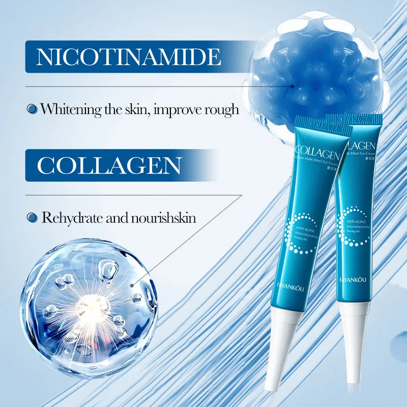 60pcs Crystal Collagen Eye Mask – Anti Dark Circles, Eye Bags Remover, Firming & Moisturizing Gel Pads for Eye Skin Care