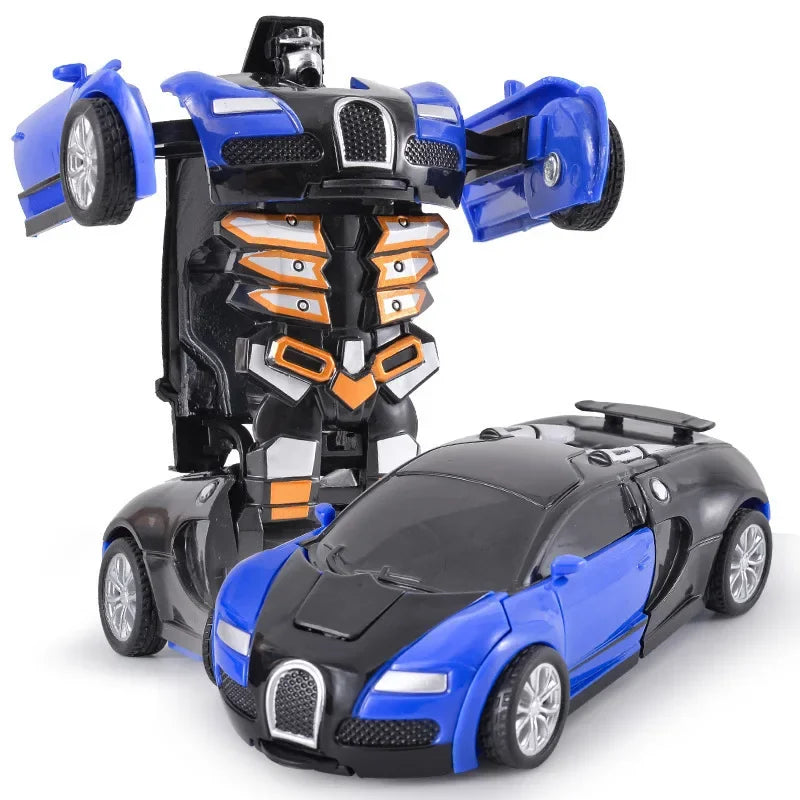 Shape-Shifting Robot Car Toy – Inertial Impact One-Button Transform Car