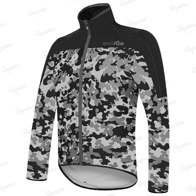 Zero Rh+ Men’s Winter Cycling Jersey – Thermal Fleece Long Sleeve MTB Bike Top 2023