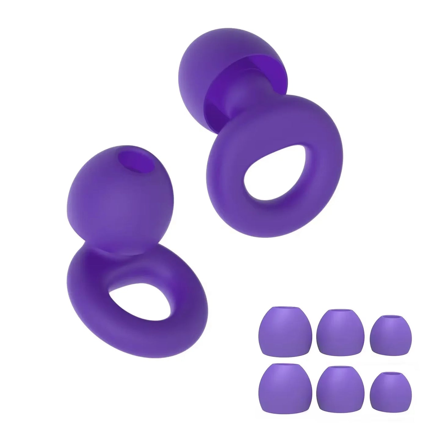 HUAK  03 Silicone Earplugs • Swimming & Sleep • Noise Reduction • Soundproof Hearing Protection • Reusable Loop Earplugs