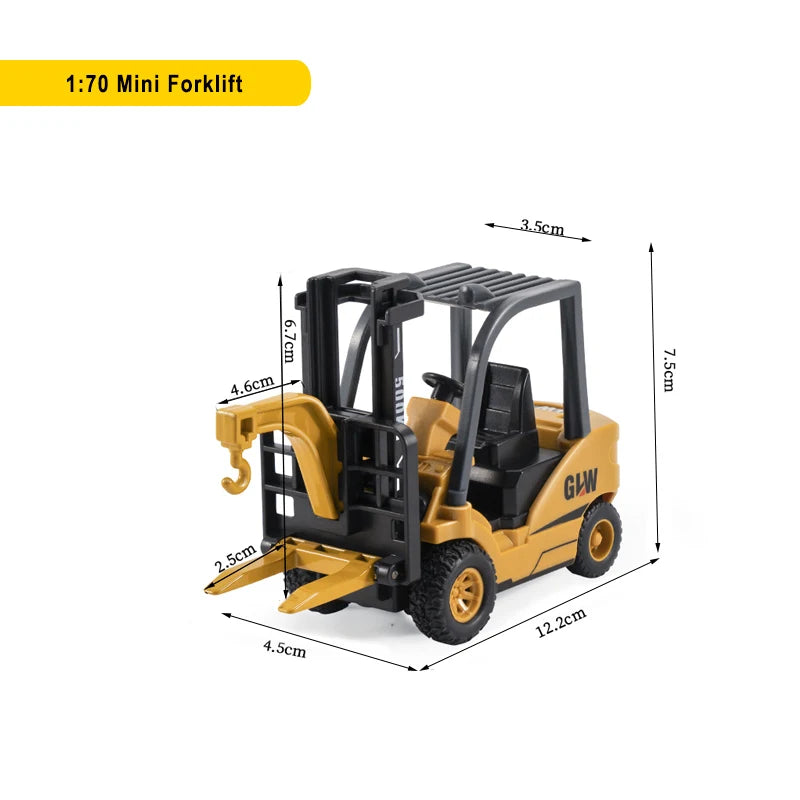 Engineering Diecast Trucks – Alloy Tractor, Excavator & Crane Toys for Boys