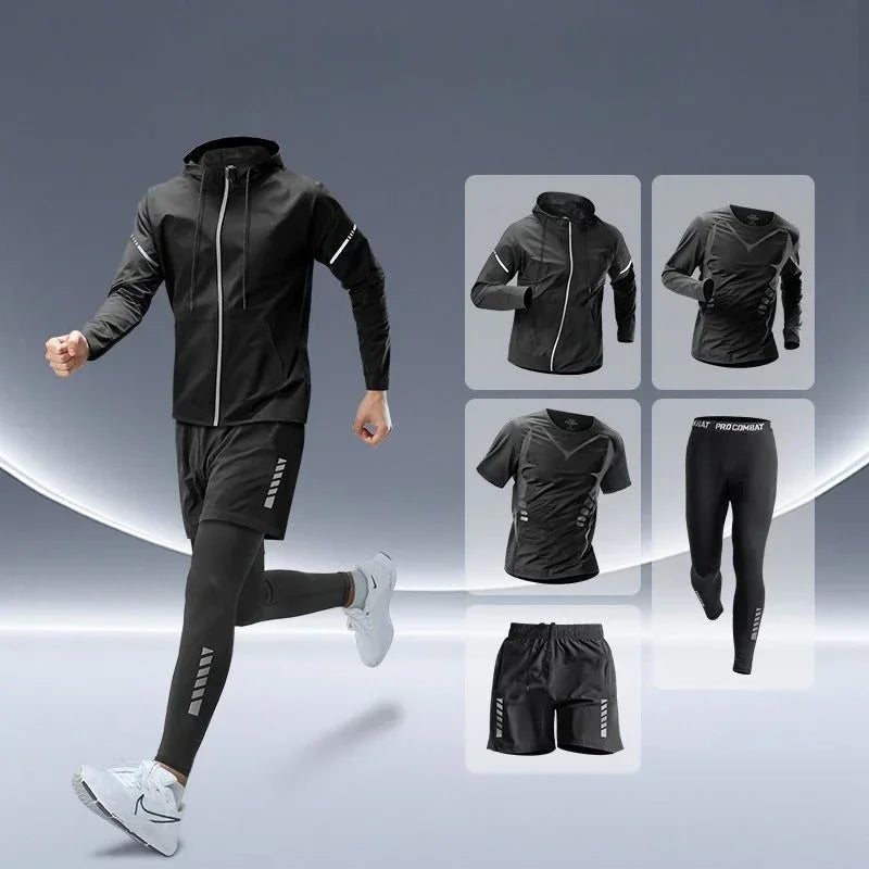 Men's Sports Suit – Quick-Dry Fitness & Running Training Clothes for Gym, Cycling & Outdoor Workouts