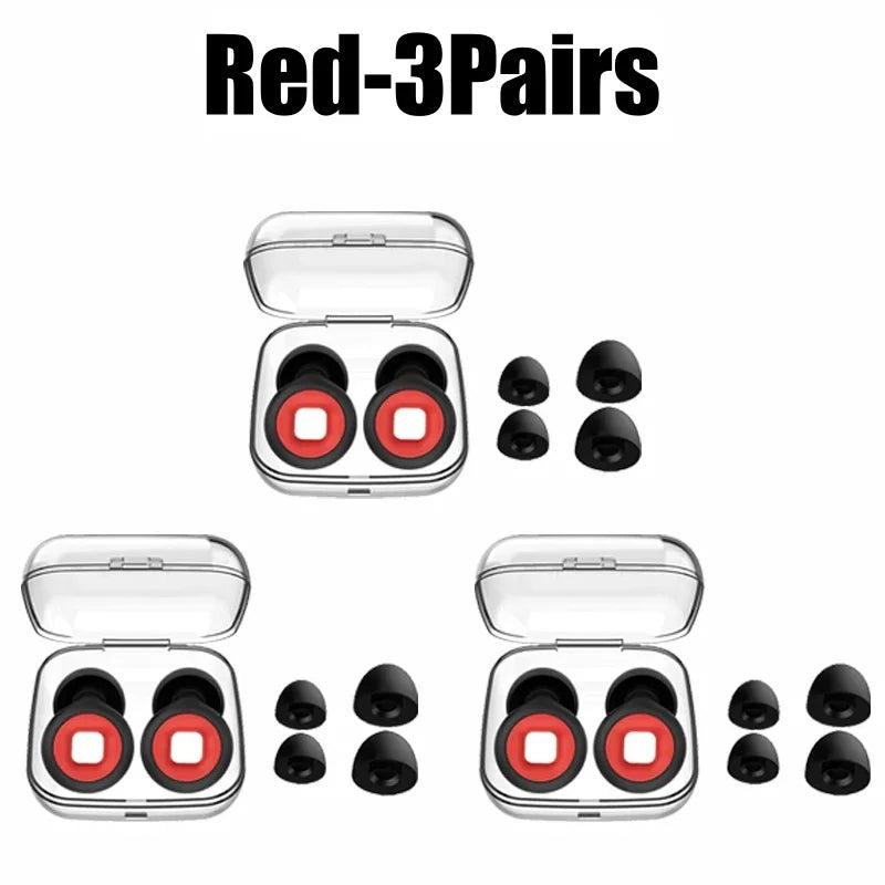 Silikon-Ohrstöpsel • Schwimmen &amp; Schlafen • Geräuschunterdrückung • Schalldichter Gehörschutz • Wiederverwendbare Ohrstöpsel mit Schlaufe