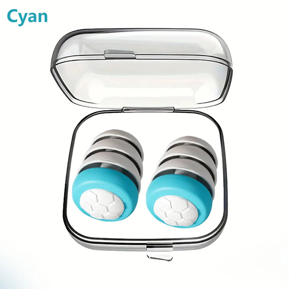 سدادات أذن HUAK المصنوعة من السيليكون الناعم - حماية للأذن بخاصية إلغاء الضوضاء للنوم والسباحة والراحة الهادئة