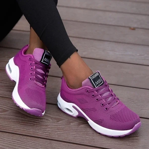 Women’s Platform Casual Sneakers – Breathable Mesh, Chunky Summer Sports Shoes