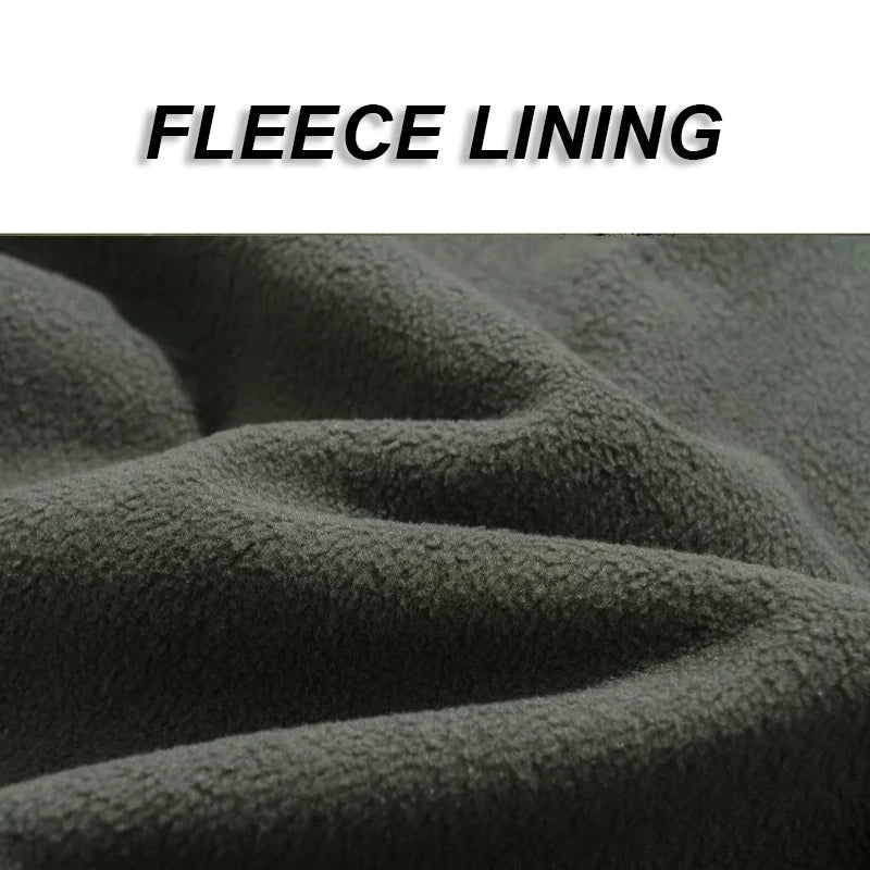 CHRLCK Men's Waterproof Winter Hiking Jacket & Softshell Pants Set | Windproof Fleece Outdoor Gear