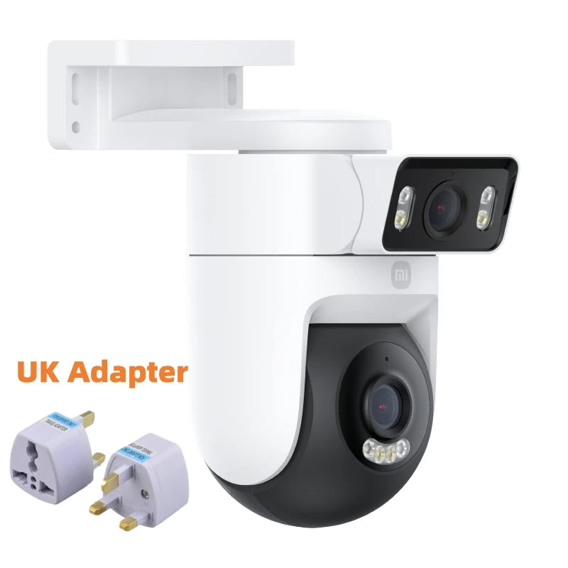 كاميرا مراقبة خارجية Xiaomi CW500 - كاميرا مزدوجة، مقاومة للماء IP66، كشف الذكاء الاصطناعي، رؤية ليلية كاملة الألوان، كاميرات مراقبة منزلية ذكية