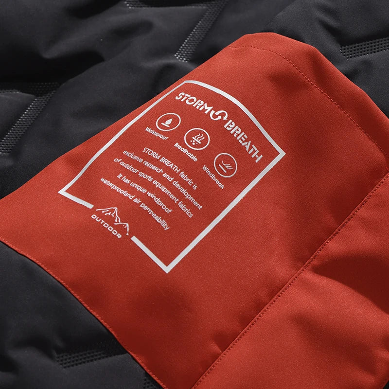 LNGXO Unisex Winter Waterproof Jacket – Fleece-Lined Windbreaker for Hiking, Camping & Skiing