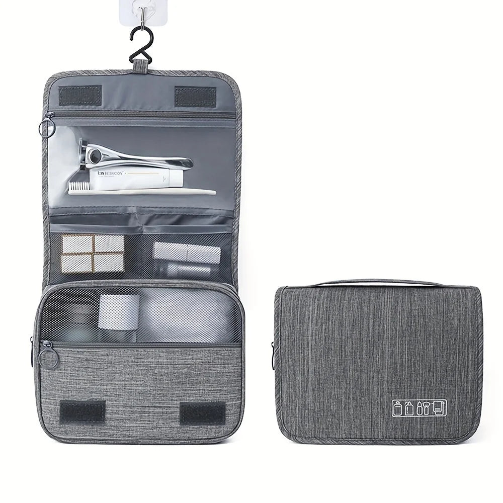Toiletry Bag with Hook | Multi-Functional Waterproof Cosmetic Storage Bag for Men & Women | Travel Hand Wash, 3 Colors