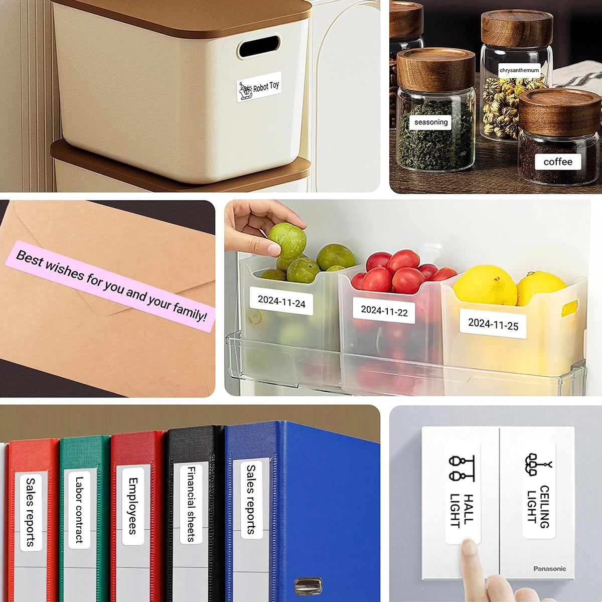 Marklife P15 Bluetooth Thermal Label Printer – Wireless Label Maker with Sticker Paper, Compatible with D11/D110/D101 Labels