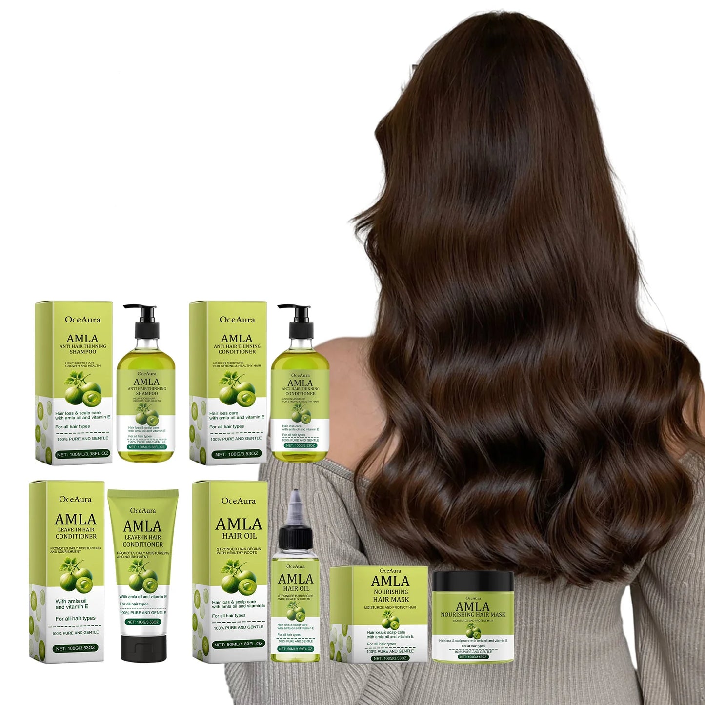 Original Amla Oil Hair Treatment – Deep Moisturizing & Repair Mask for Damaged, Dry, Frizzy Hair & Split Ends