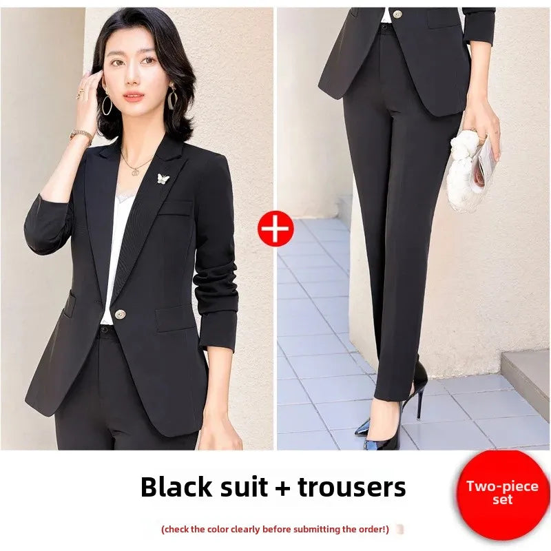 Elegantes Damen-Business-Jacket – Elegante formelle Arbeitsuniform für Frühling und Herbst