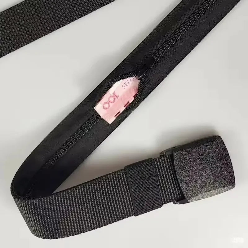 Men’s Anti-Theft Travel Belt – Secret Money Pocket, 125cm, 4 Colors