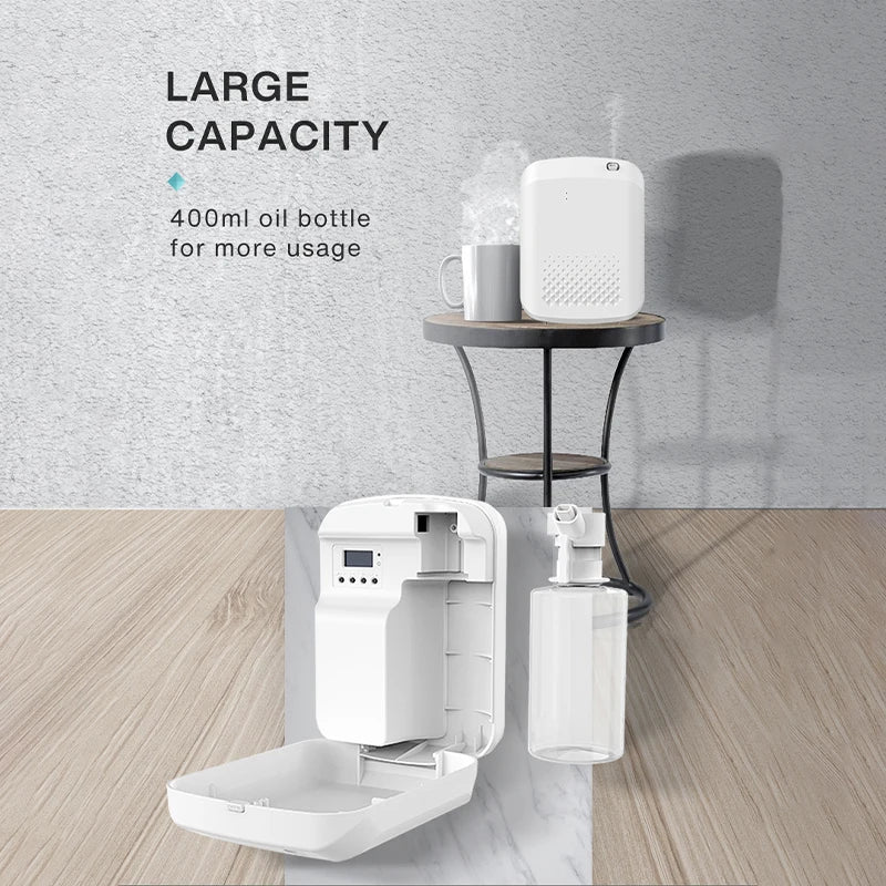 موزع روائح ذكي للمنزل والفنادق - موزع روائح بتغطية 500 متر مكعب مع تحكم بلوتوث، جهاز كهربائي لرائحة الزيوت العطرية