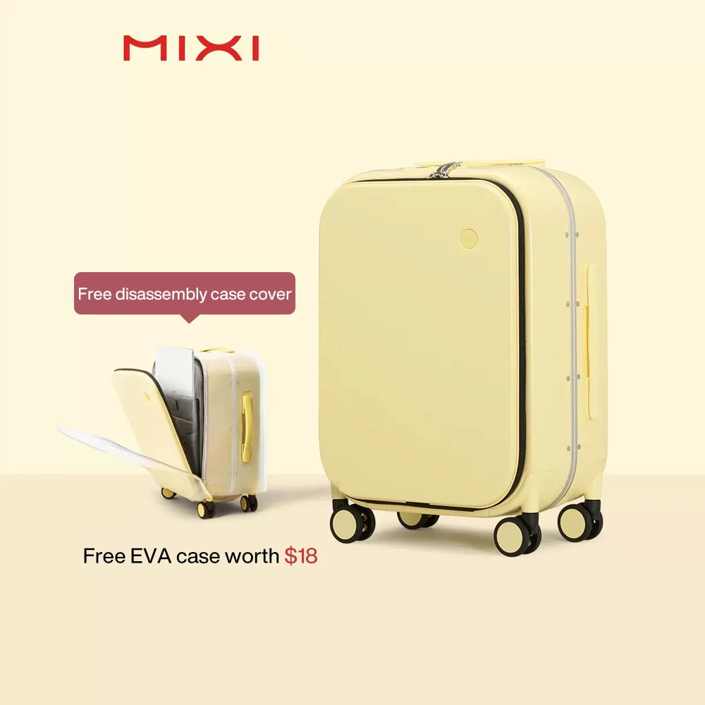 Mixi Patent Design Aluminum Frame Suitcase | Carry-On Rolling Luggage Cabin Bag M9260 | 18/20/24 Inch