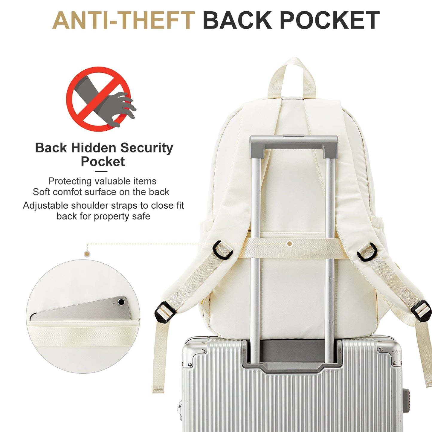 Cute School Backpack for Girls & Boys – Multipocket Travel Rucksack for Kids, Teens & Students, Casual Book Bag for School