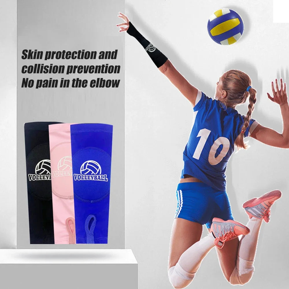 Volleyball Arm Sleeves | Padded Forearm Sleeves with Thumb Hole – Protective Gear for Kids & Adults
