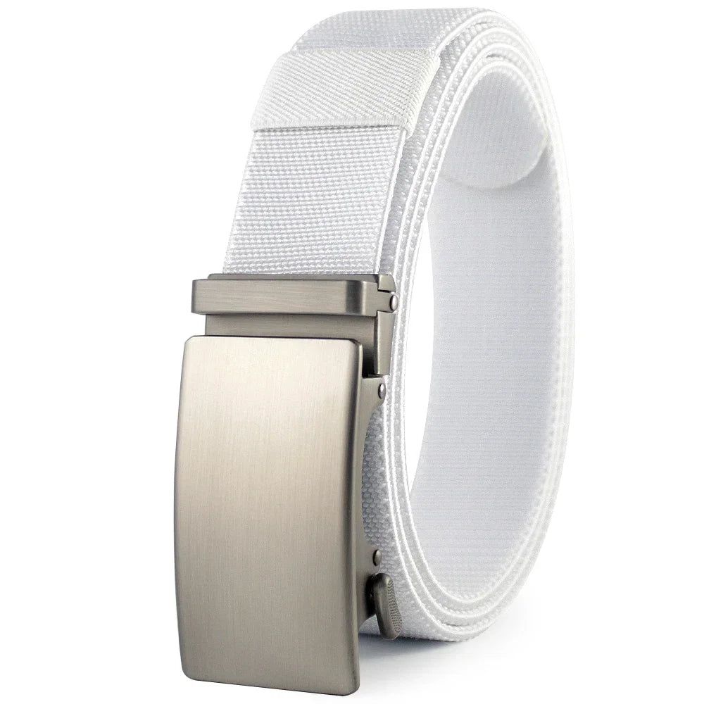 Men’s Golf Sports Elastic Belt – Tactical Nylon Automatic Buckle Belt