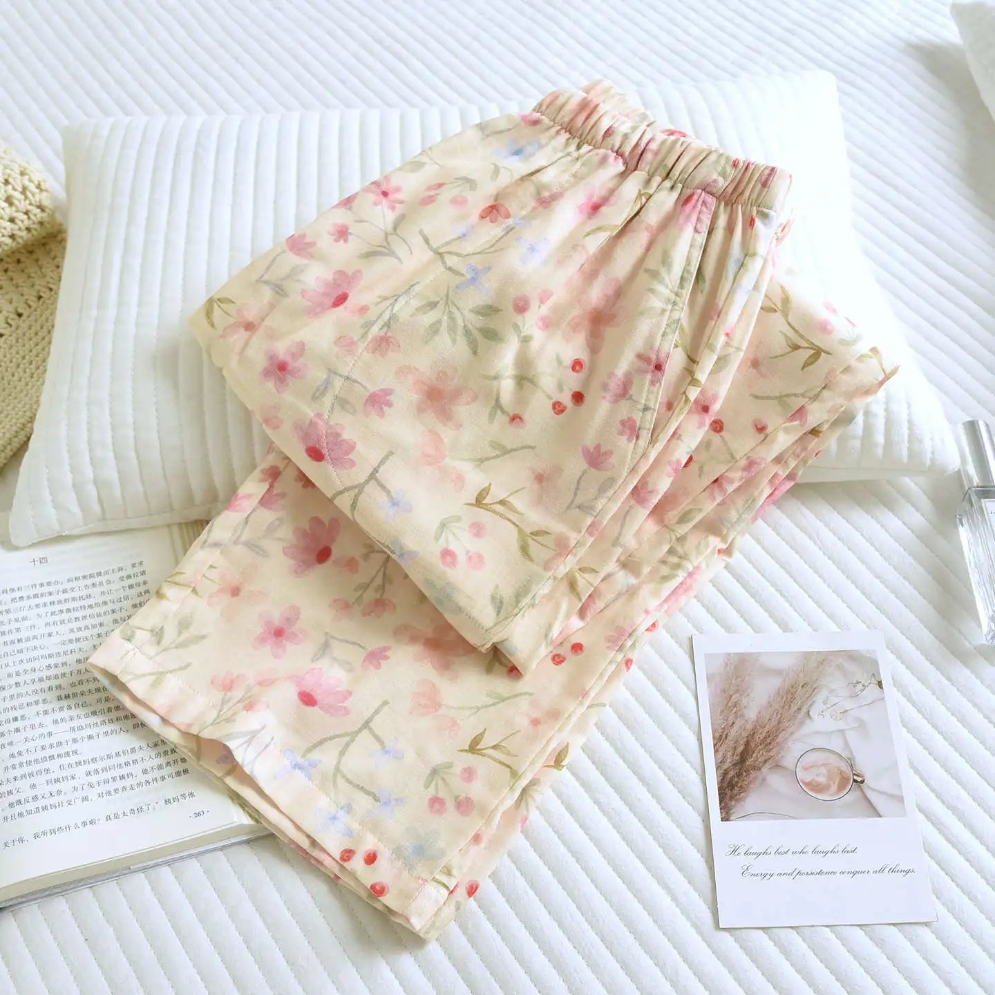 2025 Women's Cotton Sleep Pants | Spring & Autumn Multi-Color Printed Loose Home Bottoms | Large Size Pajamas