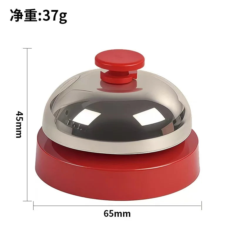 New Metal Hand Bell – Durable Hand-Press Service Bell for Table Games, Clapping Signals & Toy Accessories