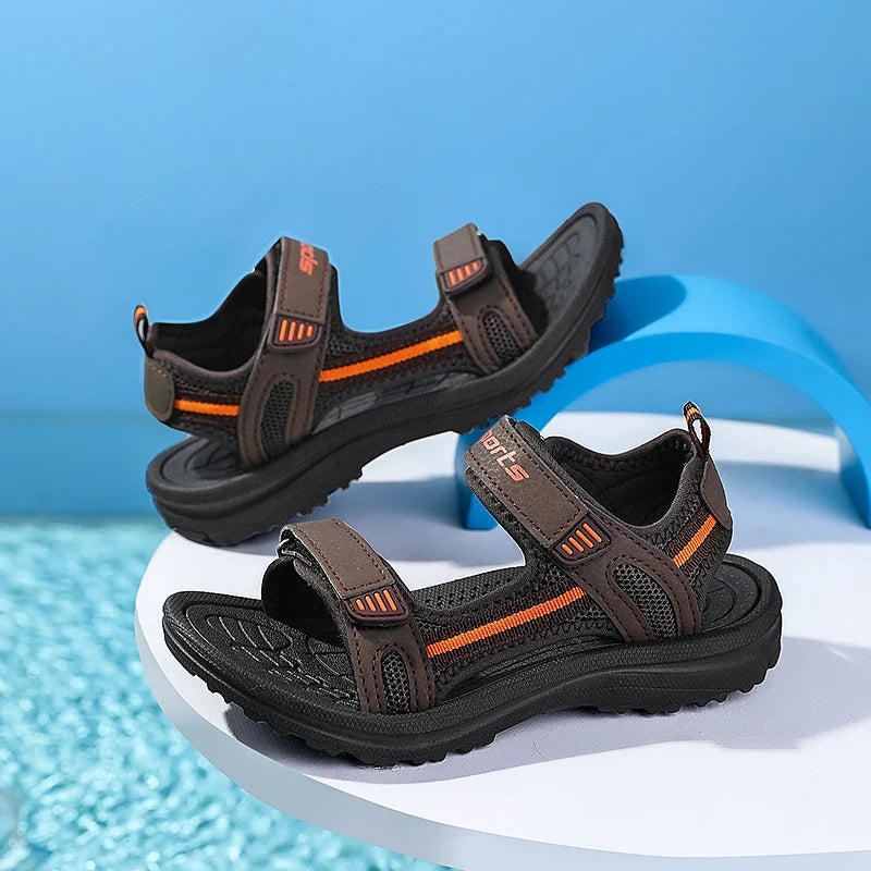 Children’s Breathable Sports Sandals – Soft Sole Casual Beach Shoes for Boys & Kids