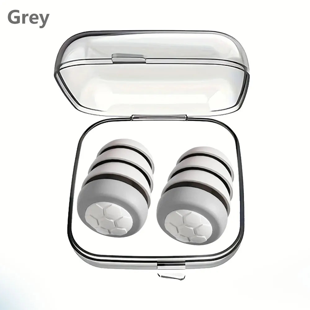 سدادات أذن HUAK المصنوعة من السيليكون الناعم - حماية للأذن بخاصية إلغاء الضوضاء للنوم والسباحة والراحة الهادئة