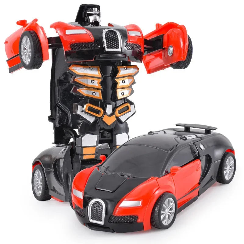 Shape-Shifting Robot Car Toy – Inertial Impact One-Button Transform Car