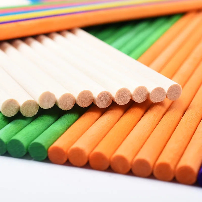 Wooden Craft Sticks Bulk – Wood Dowels for DIY Crafts, Art Projects & Crafting Supplies