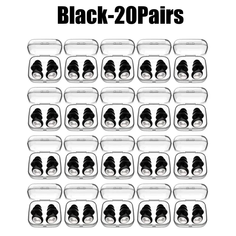 Silikon-Ohrstöpsel • Schwimmen &amp; Schlafen • Geräuschunterdrückung • Schalldichter Gehörschutz • Wiederverwendbare Ohrstöpsel mit Schlaufe