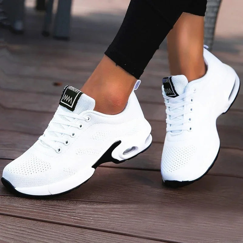 Women’s Platform Casual Sneakers – Breathable Mesh, Chunky Summer Sports Shoes
