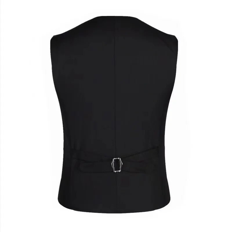 Men's Slim Fit Suit Vest – High-Quality 7XL Formal Business Waistcoat