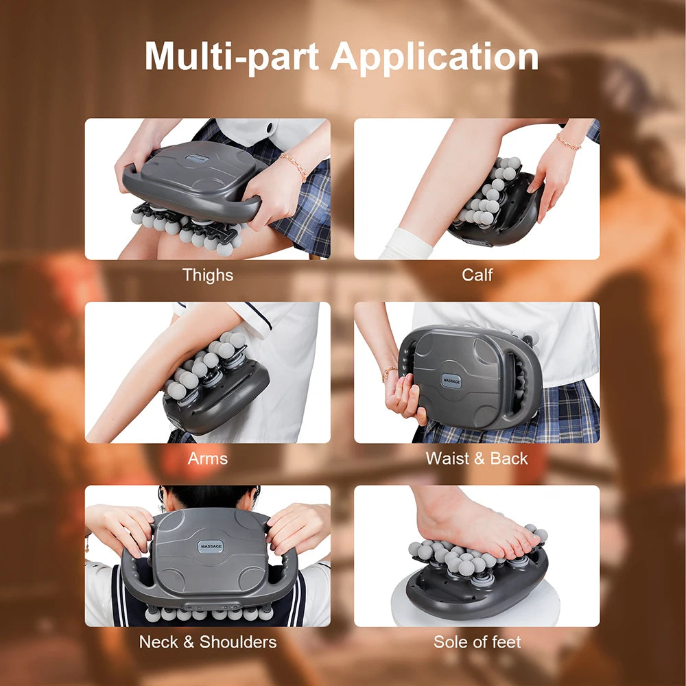 مسدس تدليك اللفافة ذو 42 رأسًا - جهاز تدليك اهتزازي عالي التردد لاستعادة عضلات الظهر والخصر والرقبة والكتفين