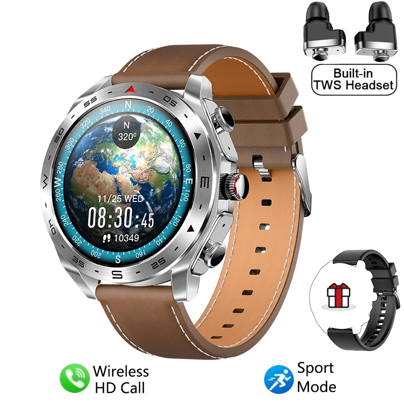 Smart Watch with TWS Earphones – 2-in-1 Bluetooth Call Sports Smartwatch | HIFI 9D Sound for Men & Women