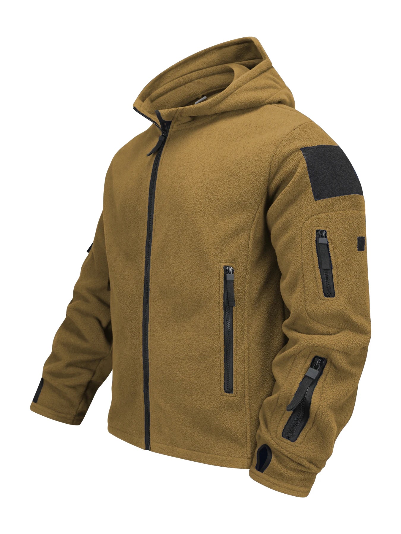 Men’s US Military Tactical Soft shell Jacket – Winter Thermal Fleece Hooded Outdoor Coat
