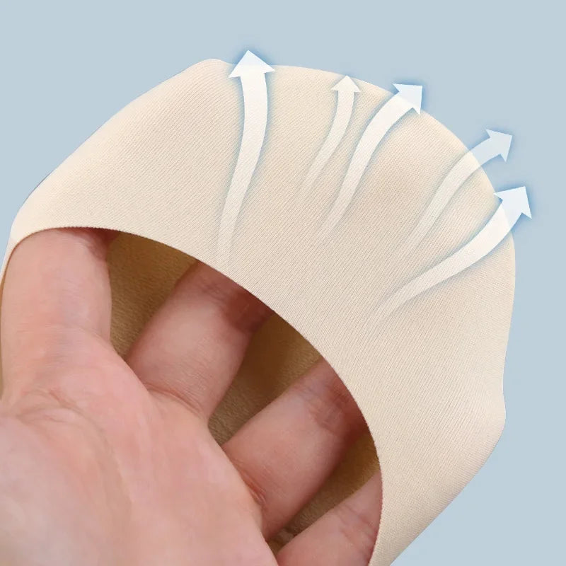 جوارب قارب نسائية بنعل داخلي مدمج - امتصاص الصدمات، دعم غير مرئي للقدمين مانع للانزلاق (زوج واحد أو زوجان)