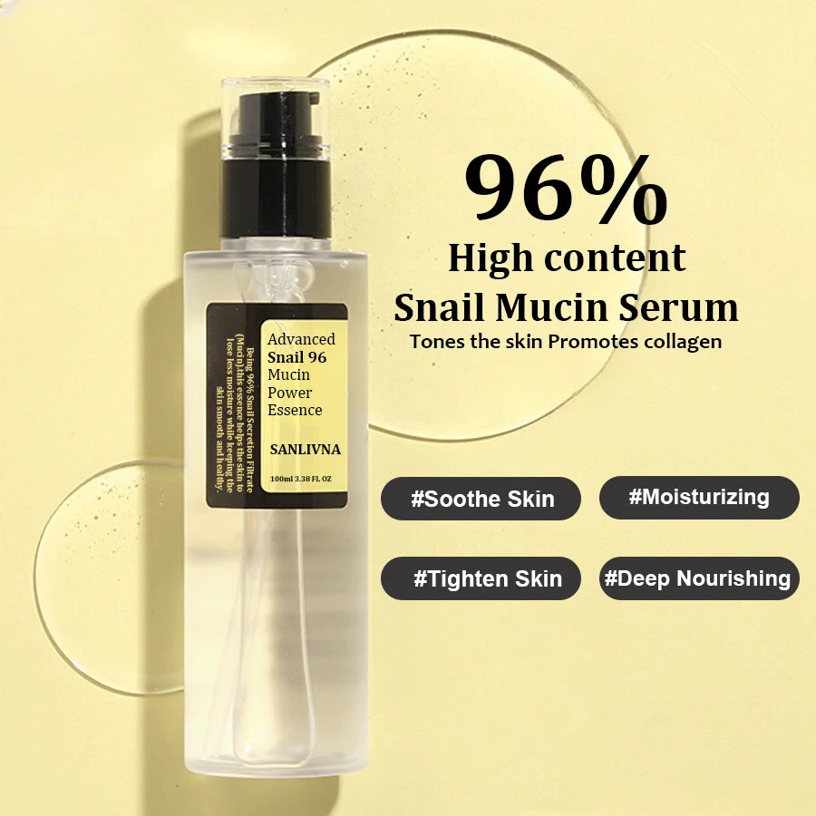 Snail Mucin 96% Korean Facial Essence | Anti-Aging, Firming & Brightening Skincare