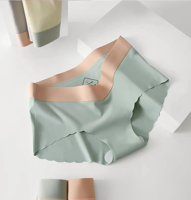 Summer Thin Ice Silk Seamless Maternity Low Waist Panties Cool Belly Underwear for Pregnant Women