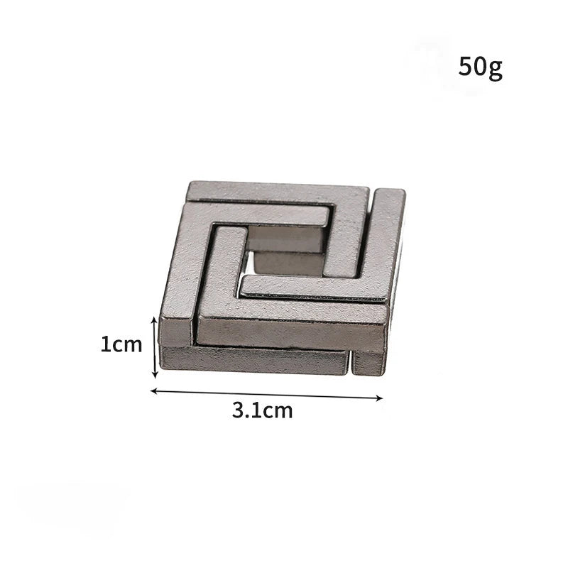Classic Metal Lock Puzzle – IQ Brain Teaser Magic Puzzle Game for Kids & Adults | Funny Gift Toy