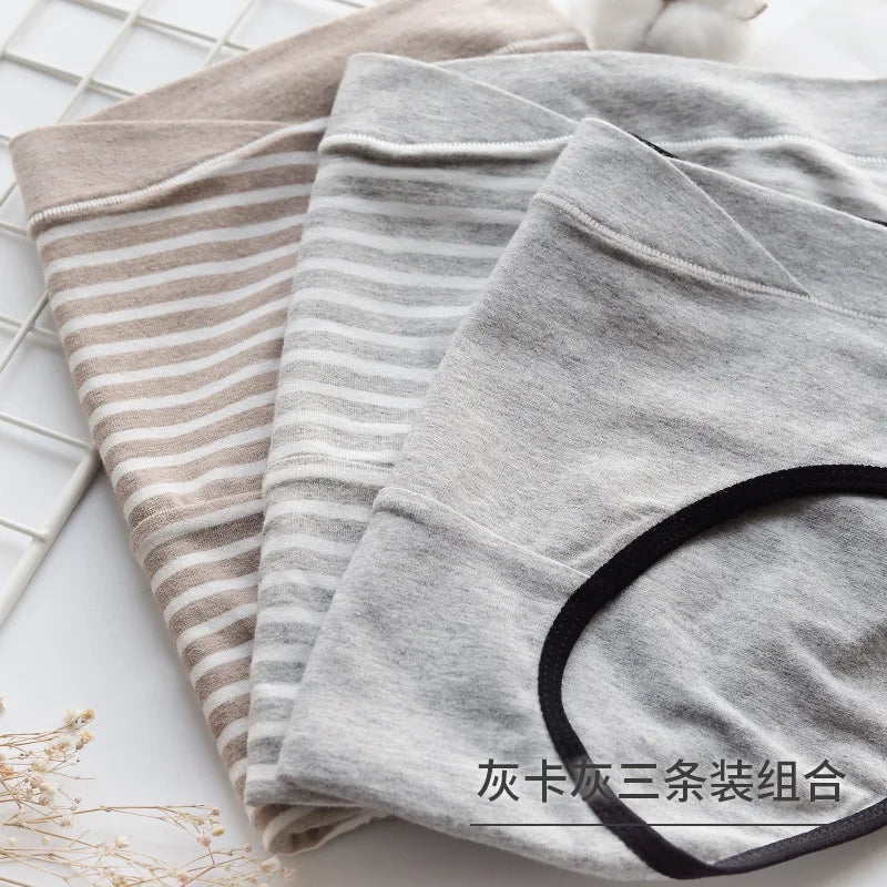 3PCS Cotton Maternity Low Waist U-Shaped Panties Women's Pregnancy Underwear M-XXL