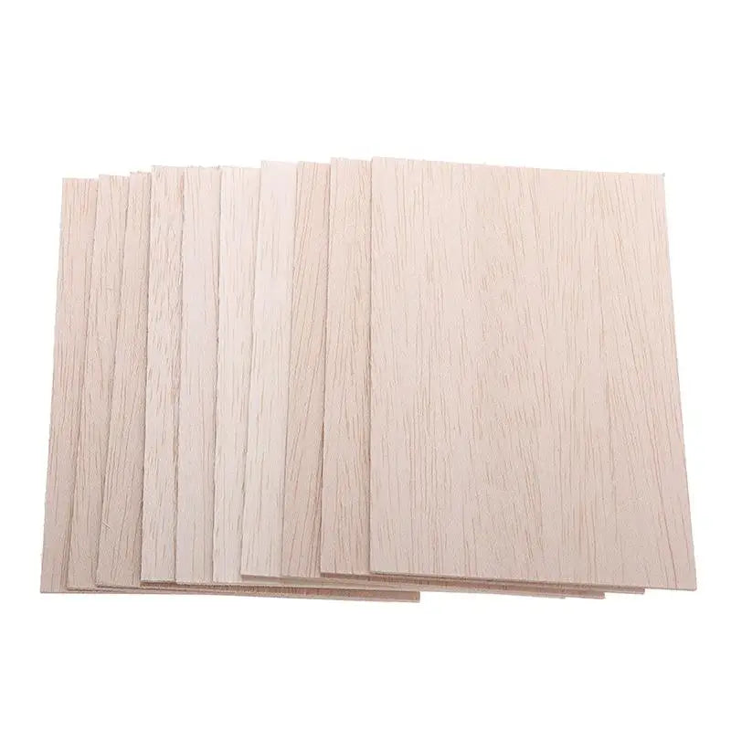 5pcs Balsa Wood Sheets – 100/150/200/300mm Long, 100mm Wide, 1–8mm Thick for DIY Craft Projects