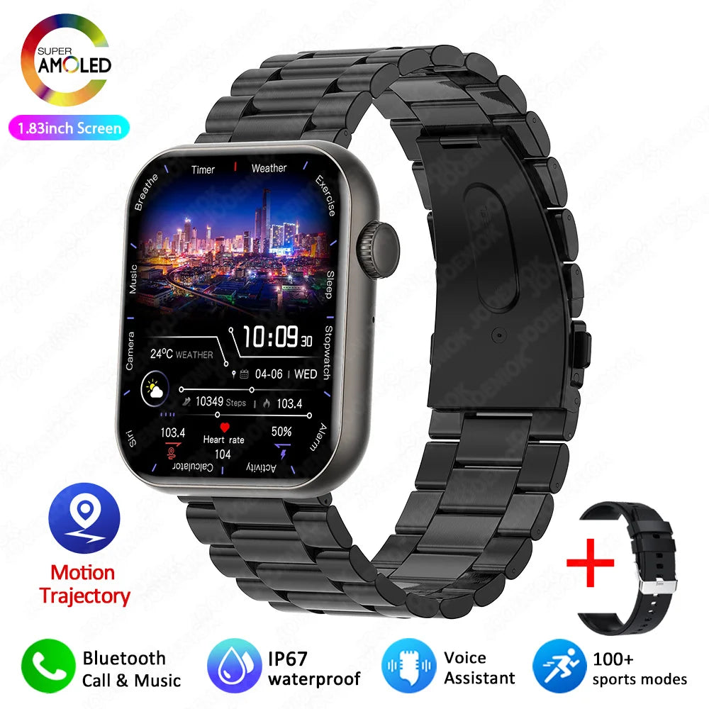 2025 New Smart Watch for Women – Full Touch Screen, Bluetooth Call, AI Voice, Heart Rate, Waterproof Sports Smart Bracelet