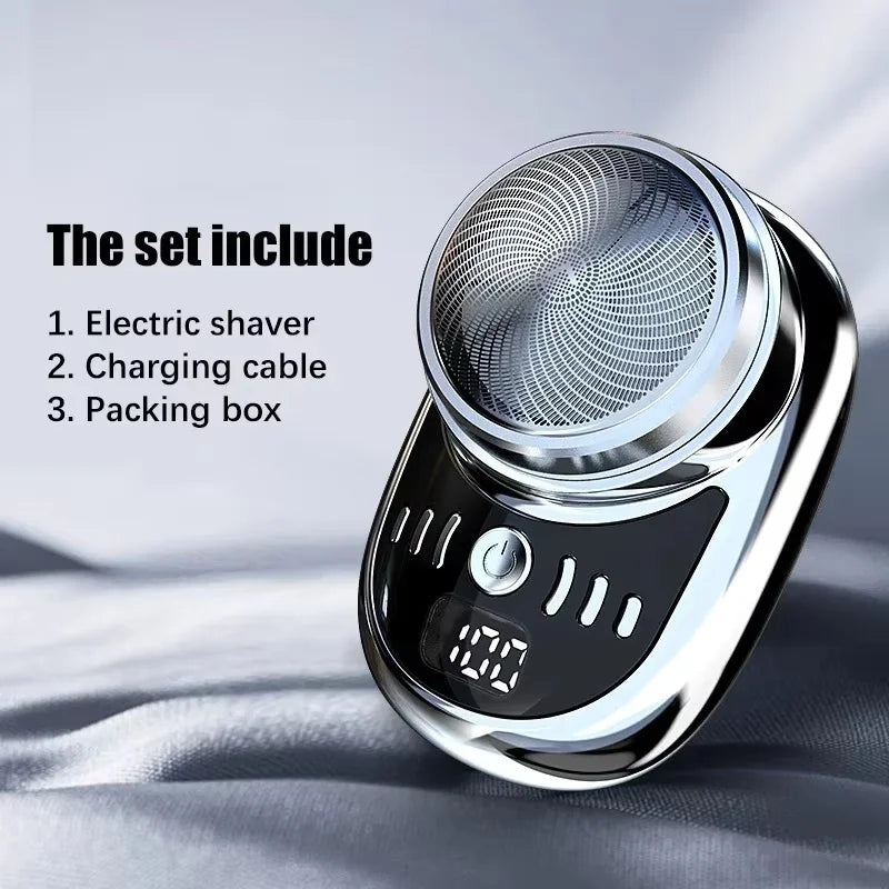 Men’s Electric Shaver | Portable USB Rechargeable Beard Trimmer | Mini Type-C Shaving Machine for Face & Beard Grooming