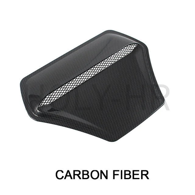 Car modification exterior decoration hood decoration ventilation panel ABS carbon fiber black Exterior Parts Bug Shields