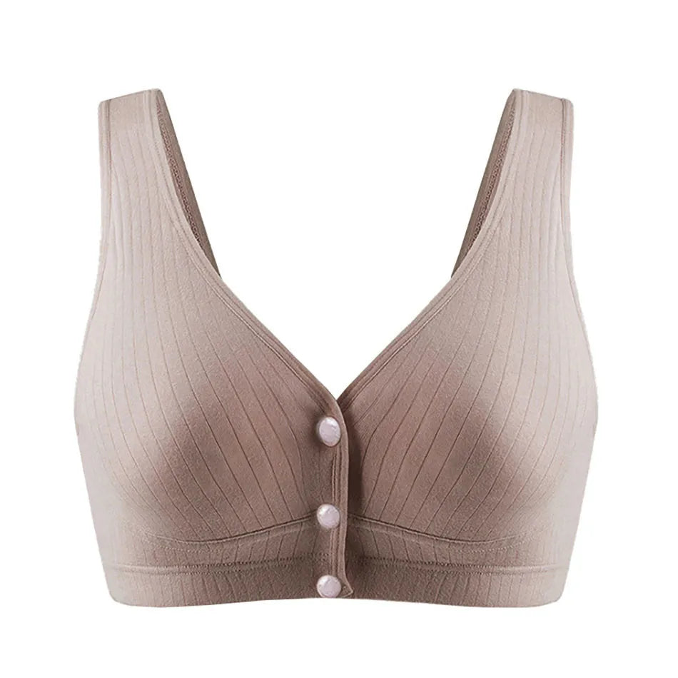 Pregnant Women Cotton Vest Style Wide Strap Comfortable Soft High Elastic Breastfeeding Bra