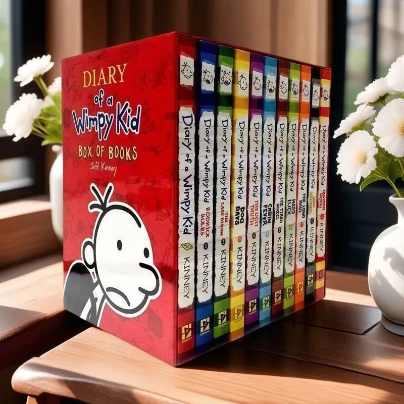 Random Diary of a Wimpy Kid Book – English Children's Fiction Boxed Set